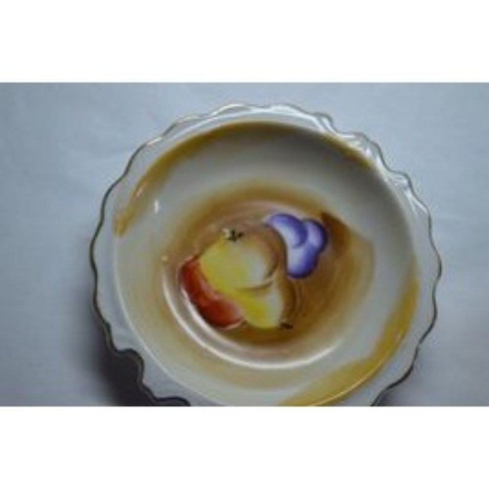 Vintage Antique Made in Japan Small Fruit Design 4 3/4" Trinket Dish